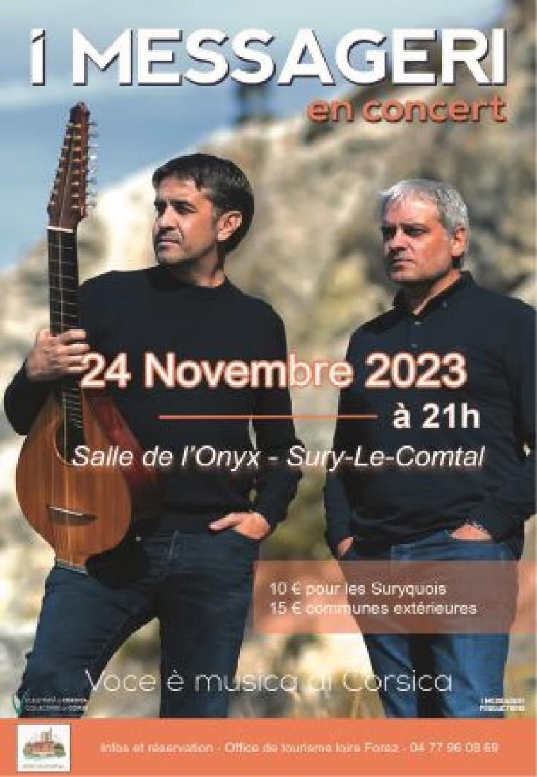 Concert voix et musique Corse : I MESSAGERI
